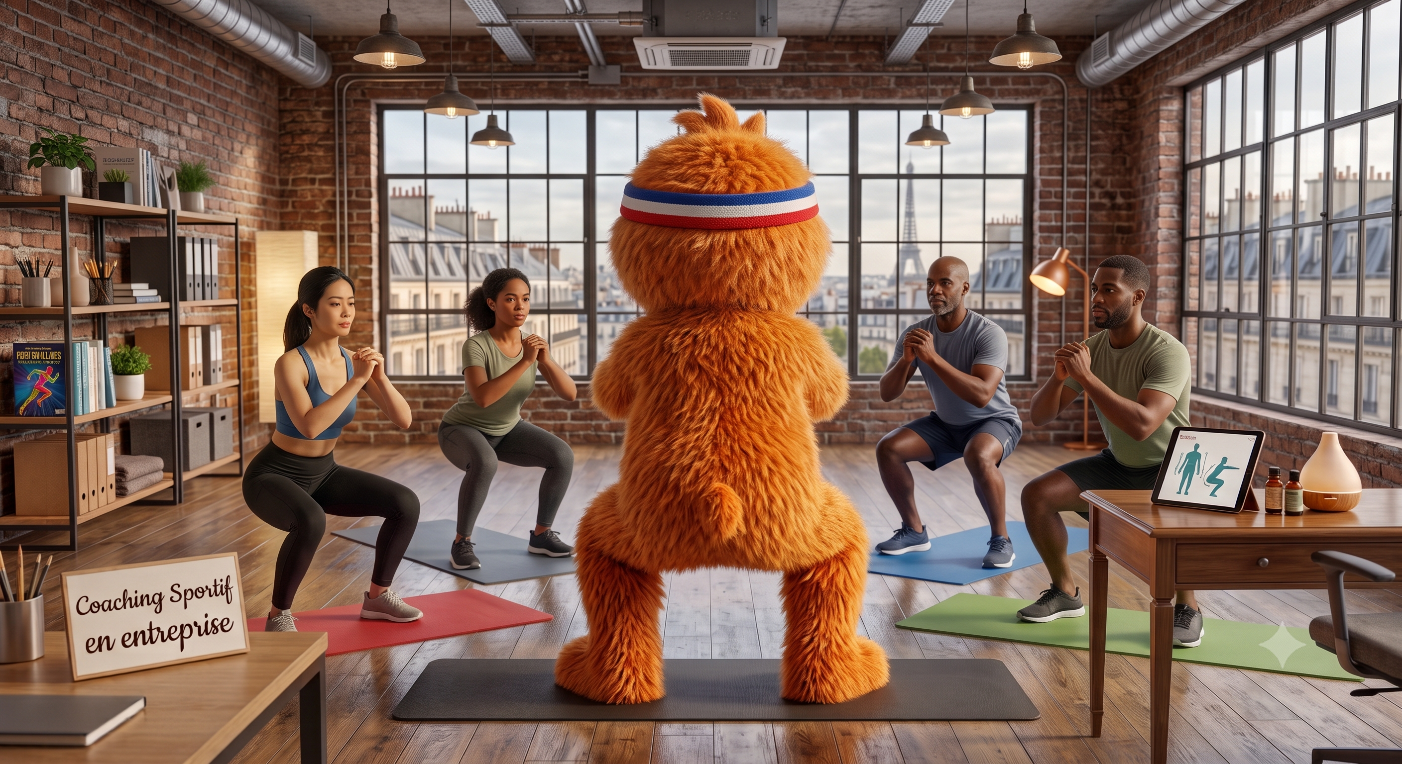 Séance de sport en entreprise